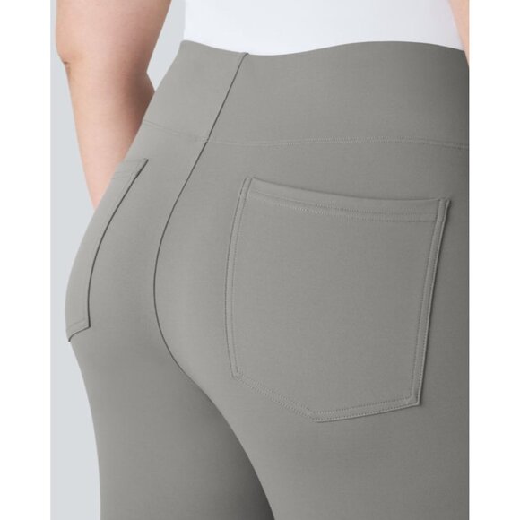 Halara Flex High Waisted Pocket Work Size Pants Sz Large Gray - Picture 9 of 11